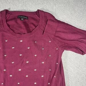 Rock & Republic Women's Medium Sweater with Studded Detail